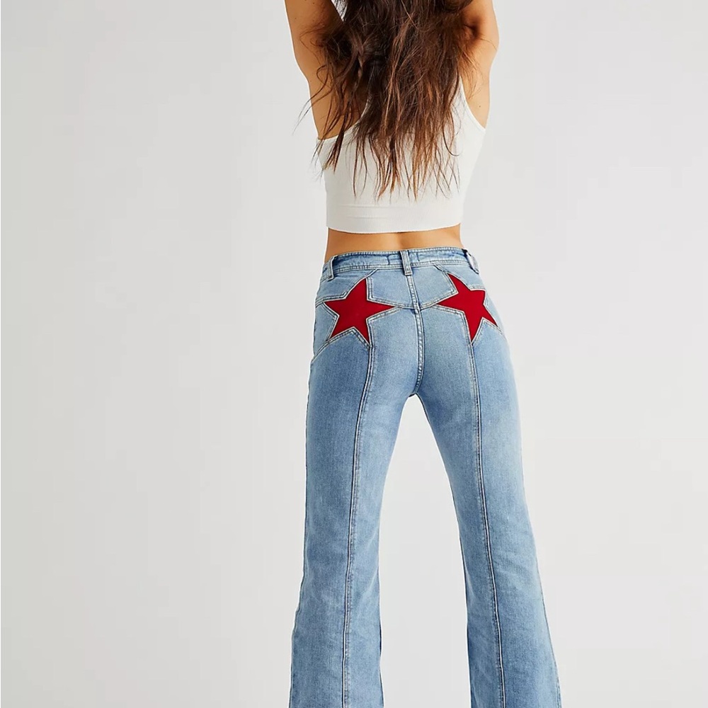 We The Free - Firecracker flare jeans Sz 27 SOLD OUT online - free people